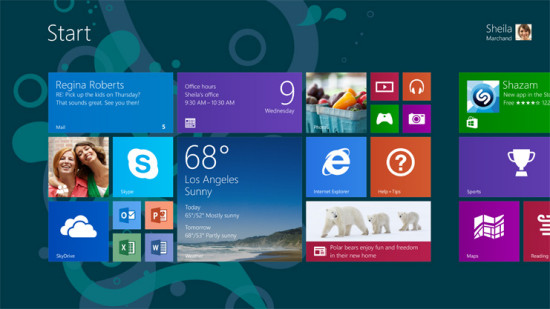 Windows 8.1 screen